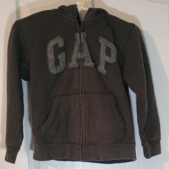 Gap Kids Other - Gap Kids/Zip Hoodie/Kids M 8/Gray Textured Logo Pocket